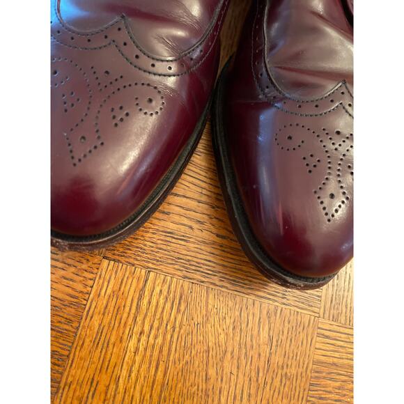Allen Edmonds Kingswood Wing tip shoe maroon size 15 - Picture 7 of 7